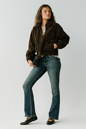 Raven Mid Rise Bootcut Jeans