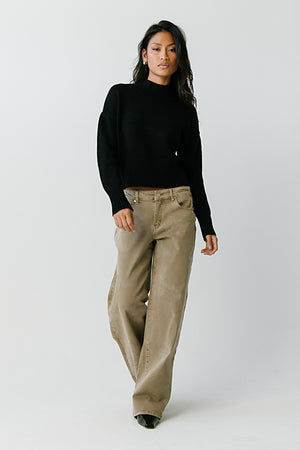 Tatum Turtle Neck Sweater in Black