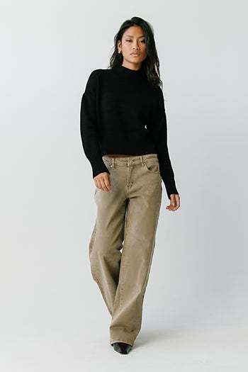 Tatum Turtle Neck Sweater in Black