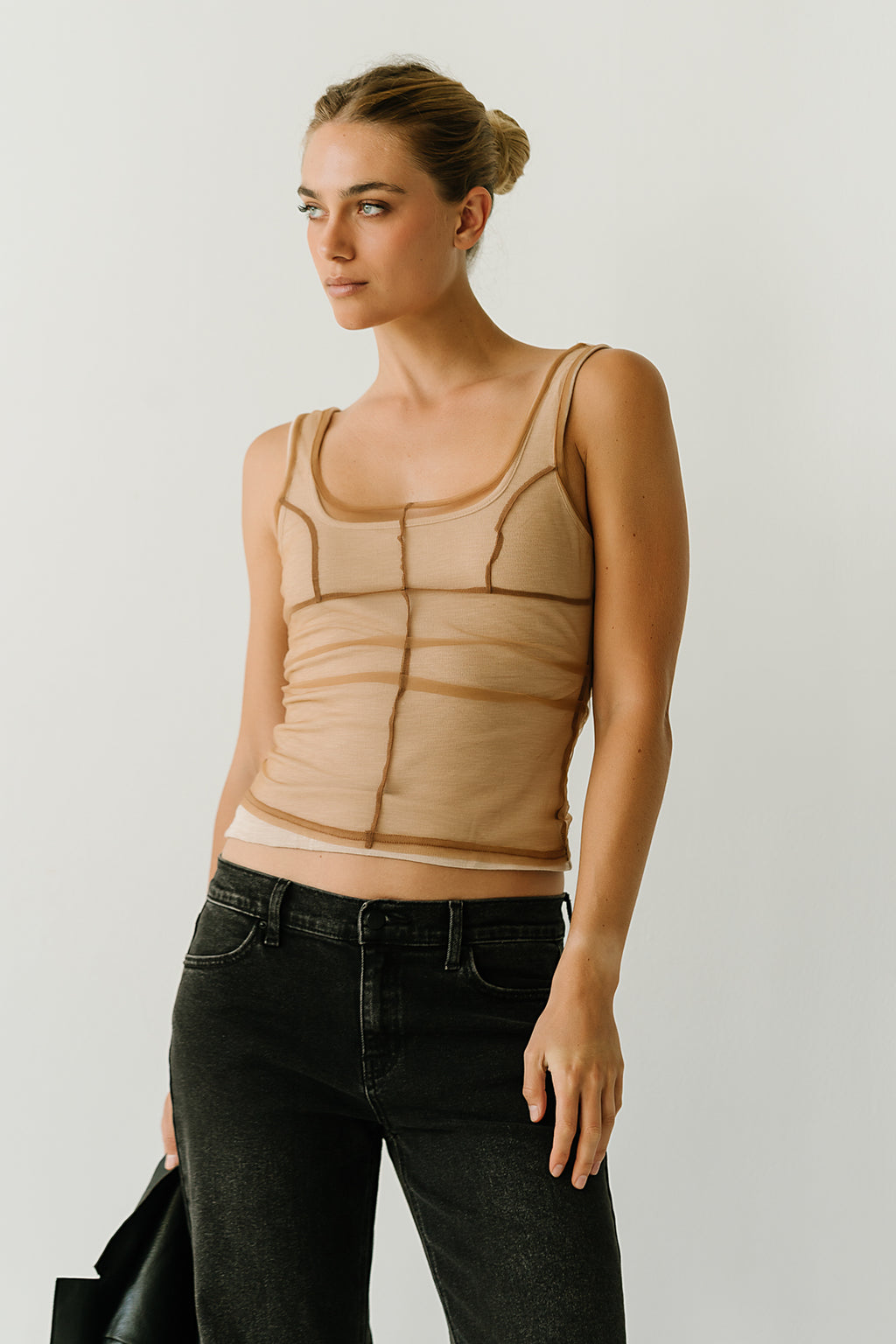 Madeleine Mesh Overlay Tank