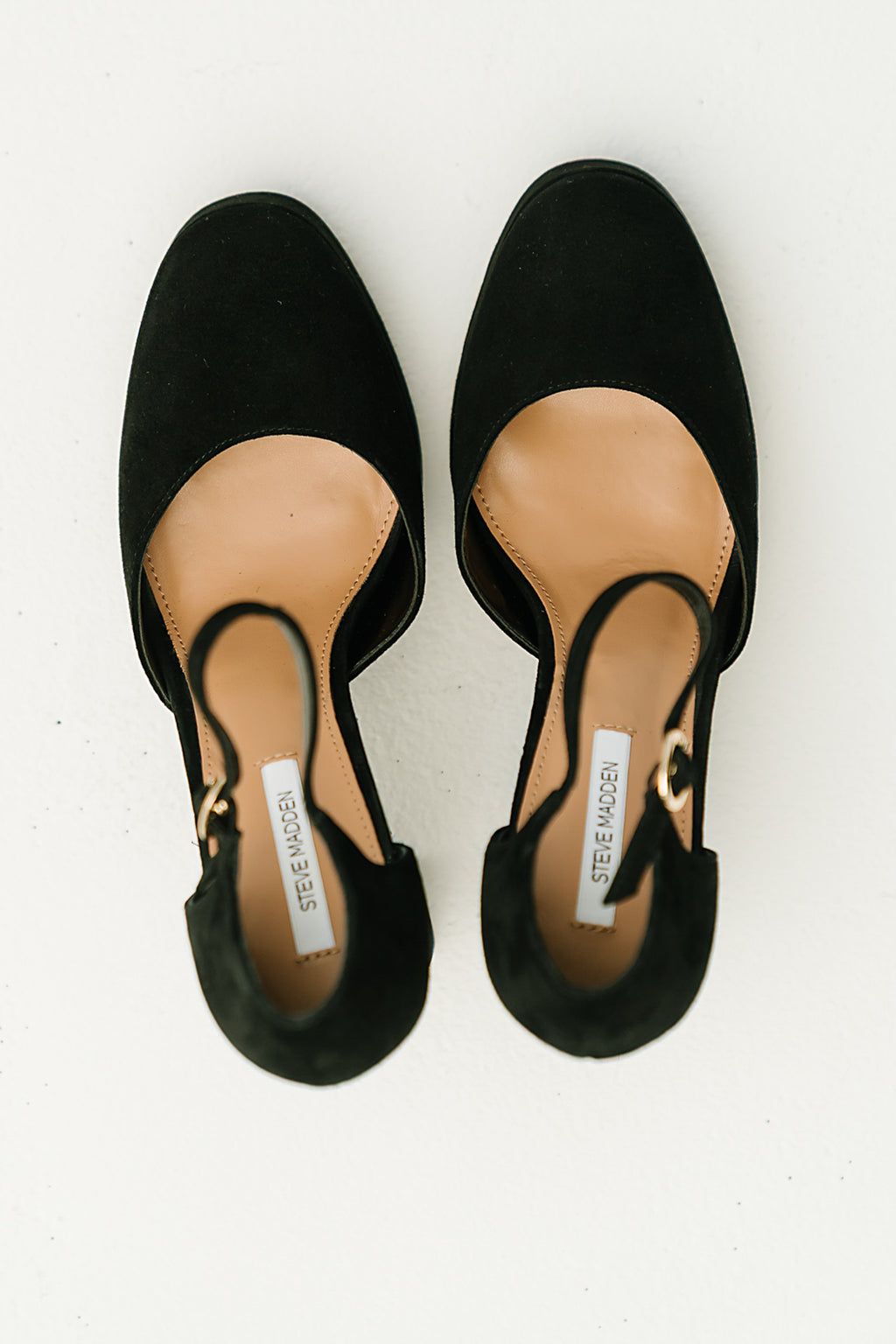 Steve Madden Lexie Suede Platform Heel in Black