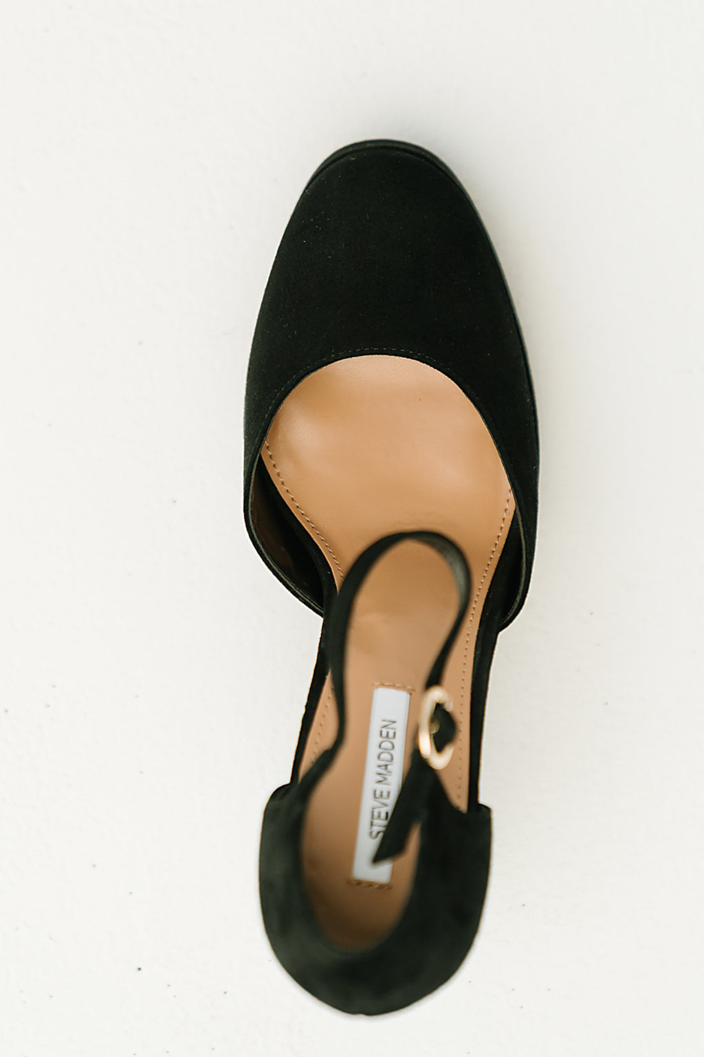 Steve Madden Lexie Suede Platform Heel in Black