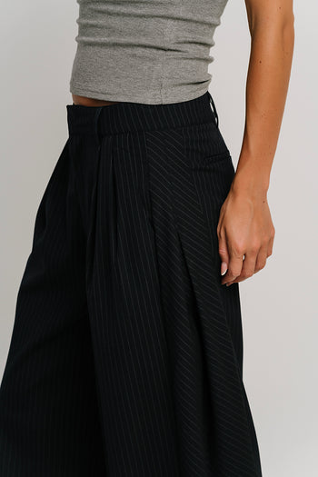 Alexa Pinstripe Barrel Trousers - FINAL SALE