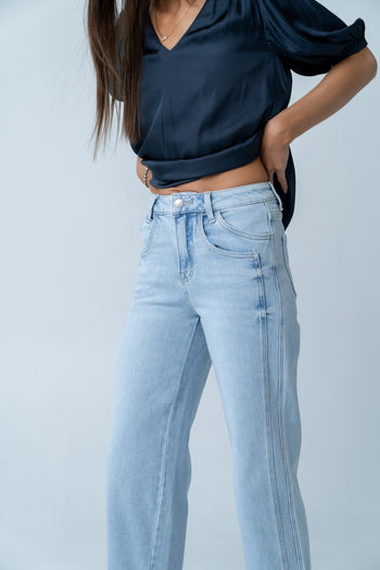 Kenyen Cuffed Wide Leg Jeans - FINAL SALE