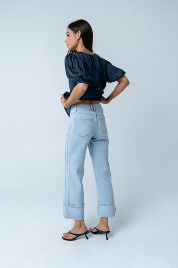 Kenyen Cuffed Wide Leg Jeans - FINAL SALE