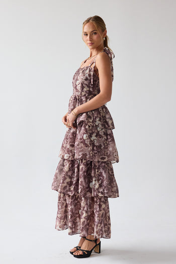 Susan Ruffle Maxi Dress - FINAL SALE