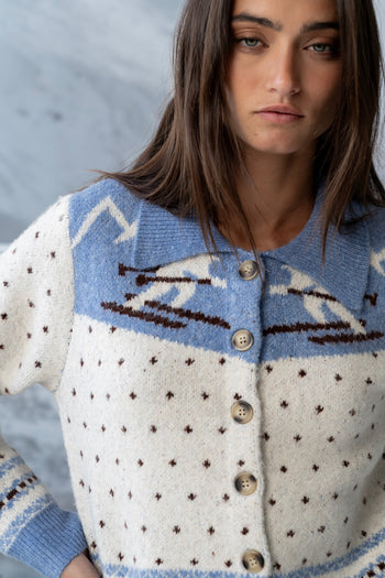 Henry Collared Knit Cardigan - FINAL SALE
