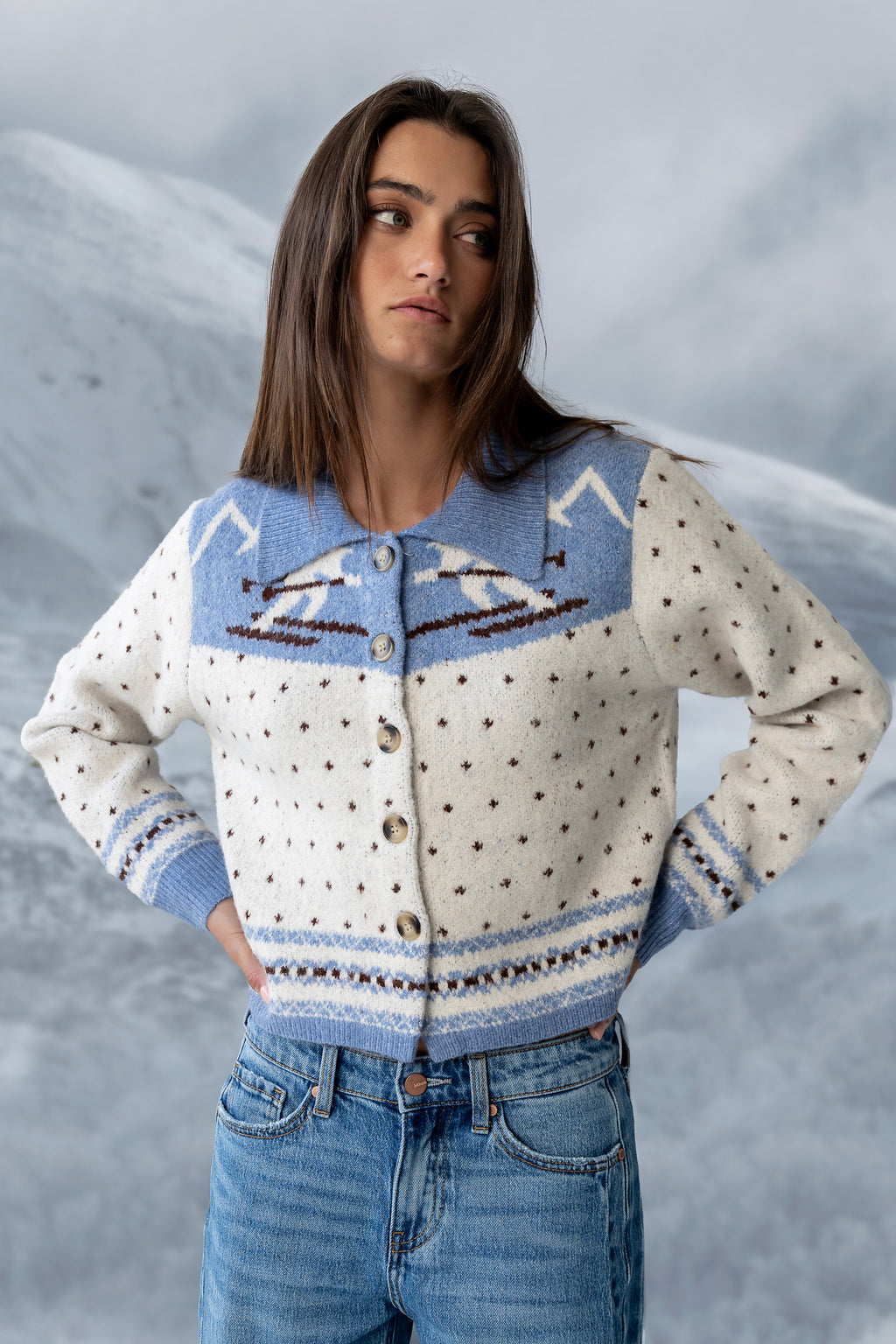 Henry Collared Knit Cardigan - FINAL SALE